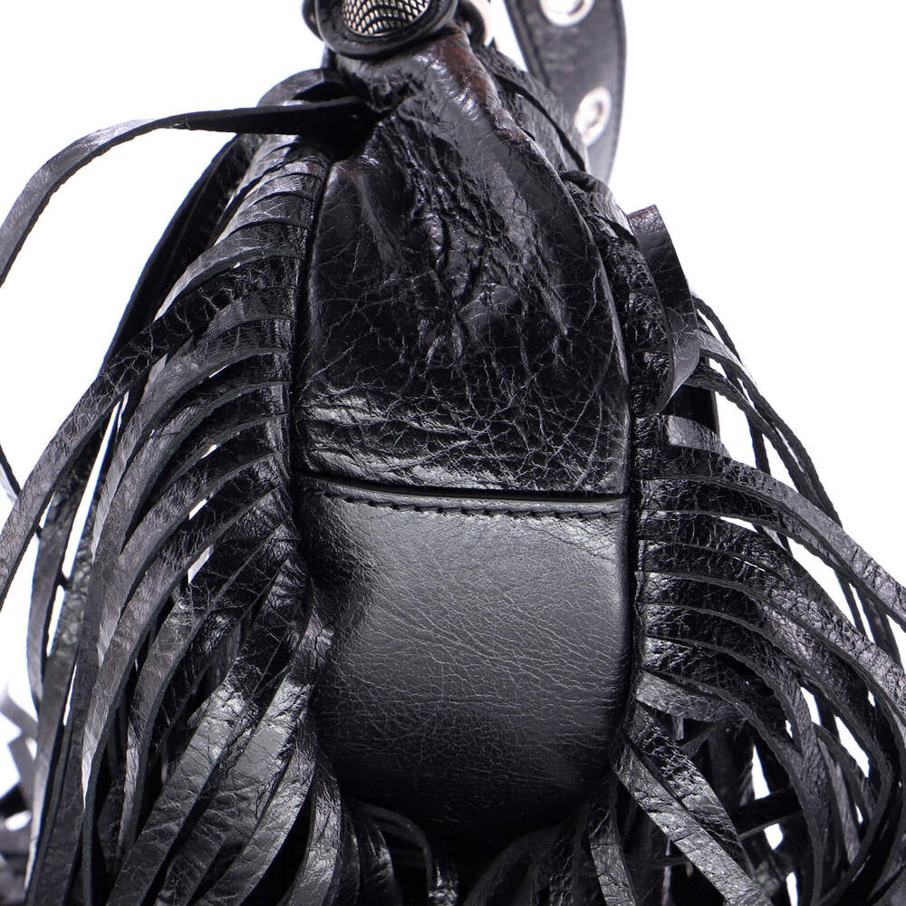 Balenciaga Le Cagole Giant Studs Fringe #242311B17B - Picture 8 of 9